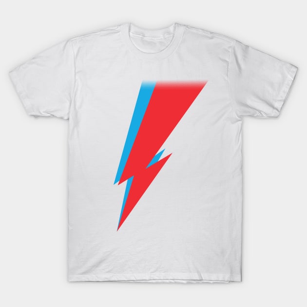 Bowie Bolt Logo T-Shirt by Alexander Jackson Art